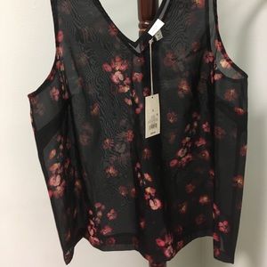 Sheer sleeveless top, XL